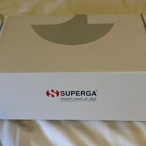 Lightly worn Superga slip on sneakers